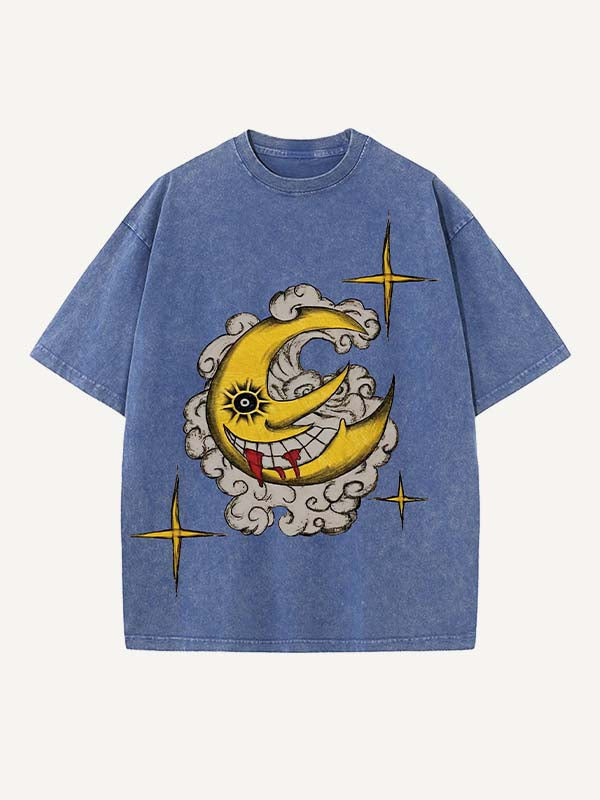 Soul Eater Print Round Neck T-shirt