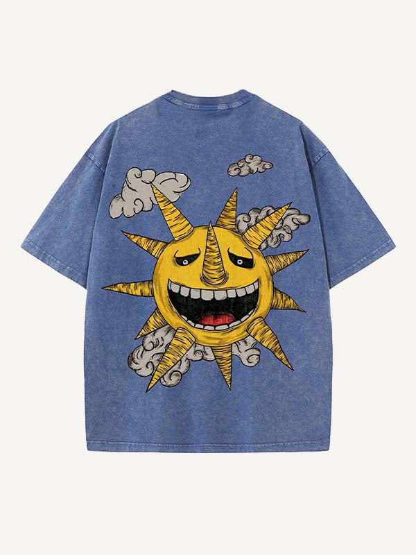 Soul Eater Print Round Neck T-shirt