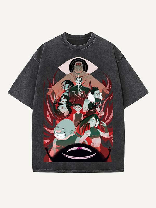 Fullmetal Alchemist Print Round Neck T-shirt