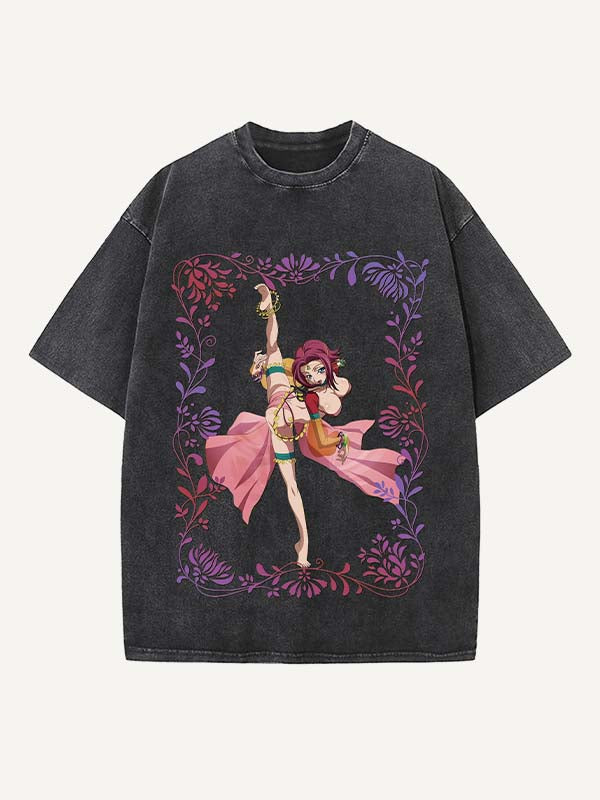 Code Geass Print Round Neck T-shirt