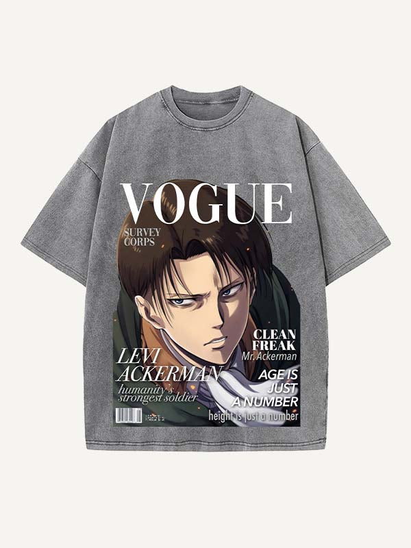 Attack on Titan Print Round Neck T-shirt