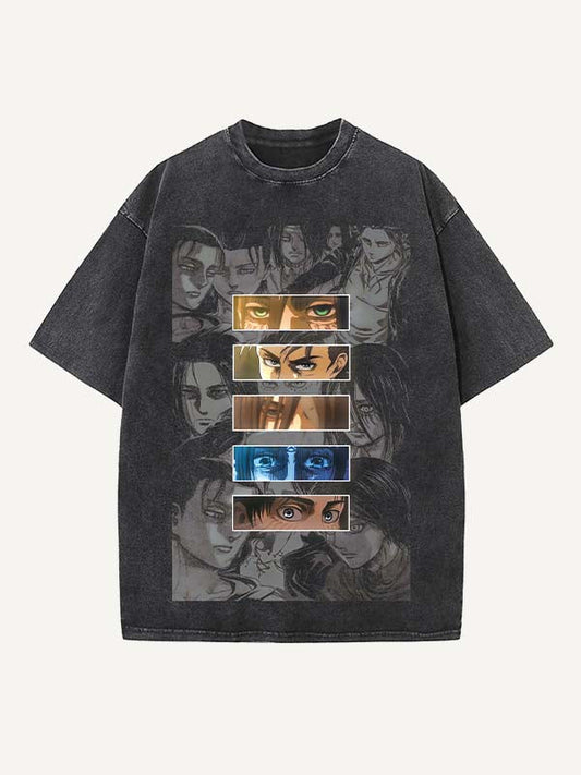 Attack on Titan Print Round Neck T-shirt