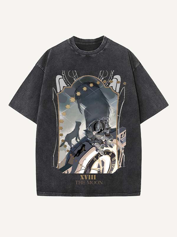 Fullmetal Alchemist Print Round Neck T-shirt