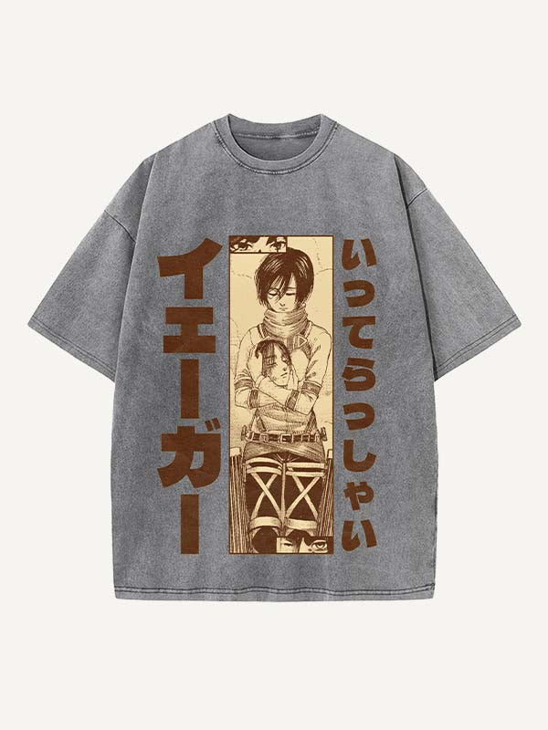 Attack on Titan Print Round Neck T-shirt