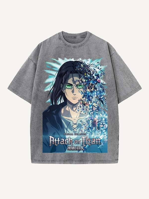 Attack on Titan Print Round Neck T-shirt