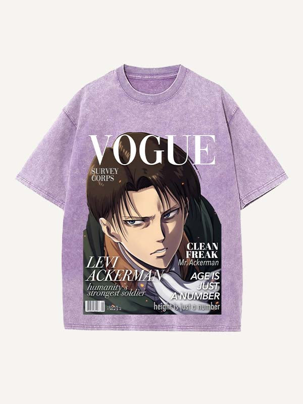 Attack on Titan Print Round Neck T-shirt