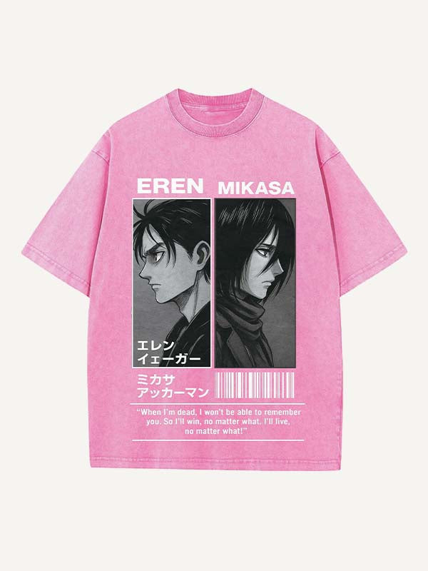 Attack on Titan Print Round Neck T-shirt