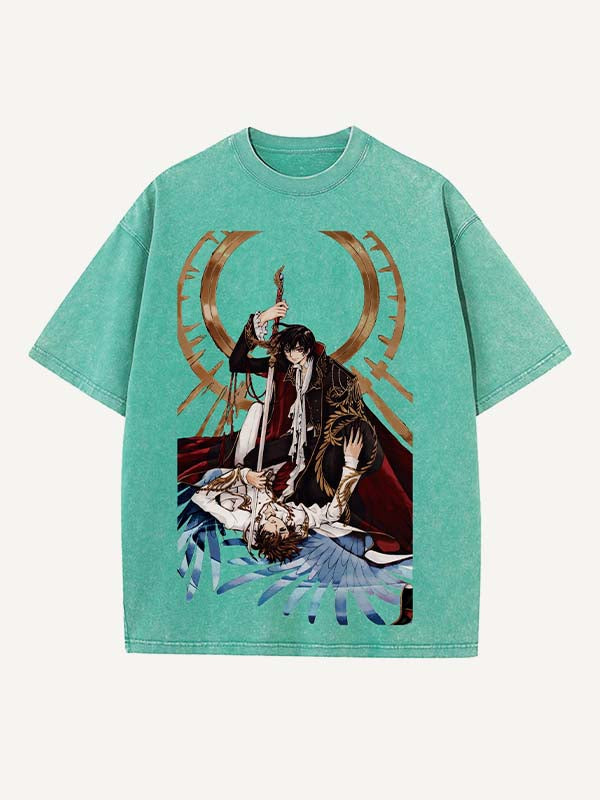 Code Geass Print Round Neck T-shirt