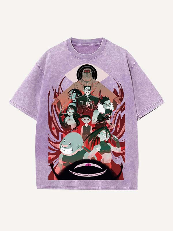 Fullmetal Alchemist Print Round Neck T-shirt