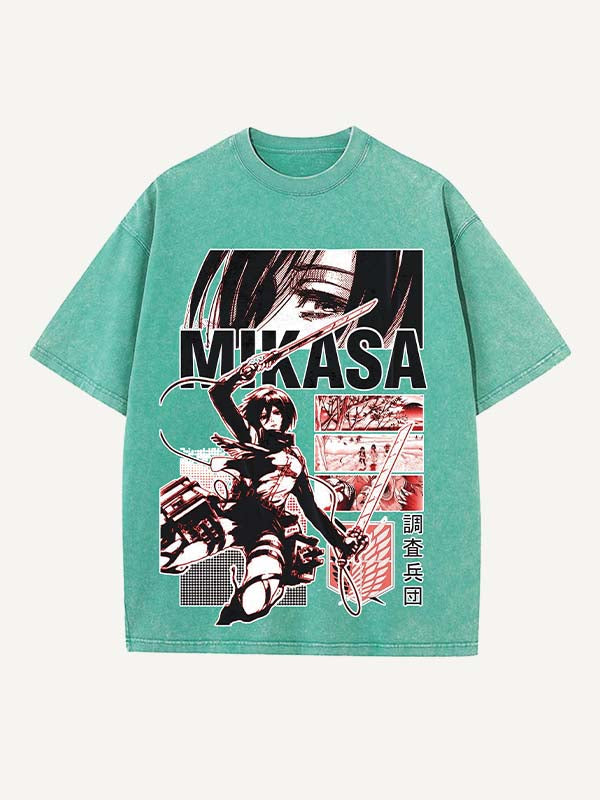 Attack on Titan Print Round Neck T-shirt