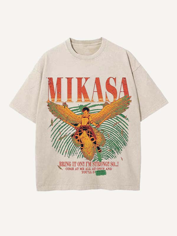 Attack on Titan Print Round Neck T-shirt