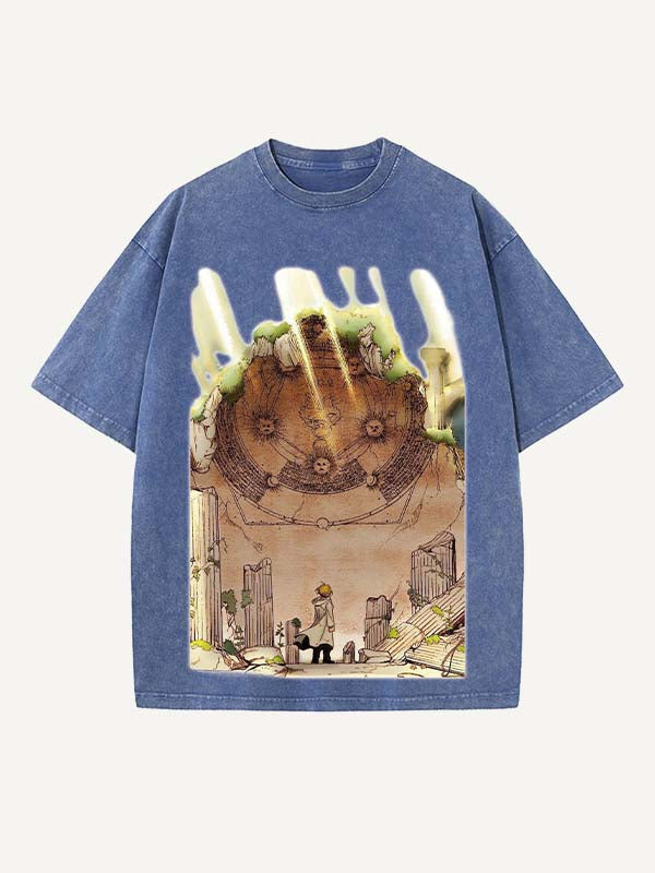 Fullmetal Alchemist Print Round Neck T-shirt