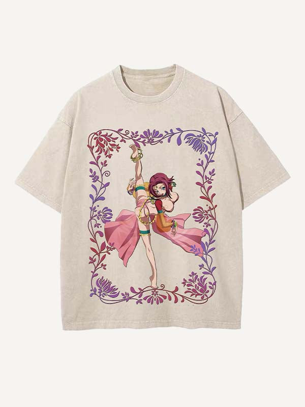 Code Geass Print Round Neck T-shirt