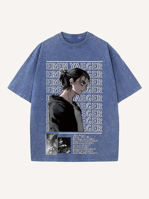 Attack on Titan Print Round Neck T-shirt