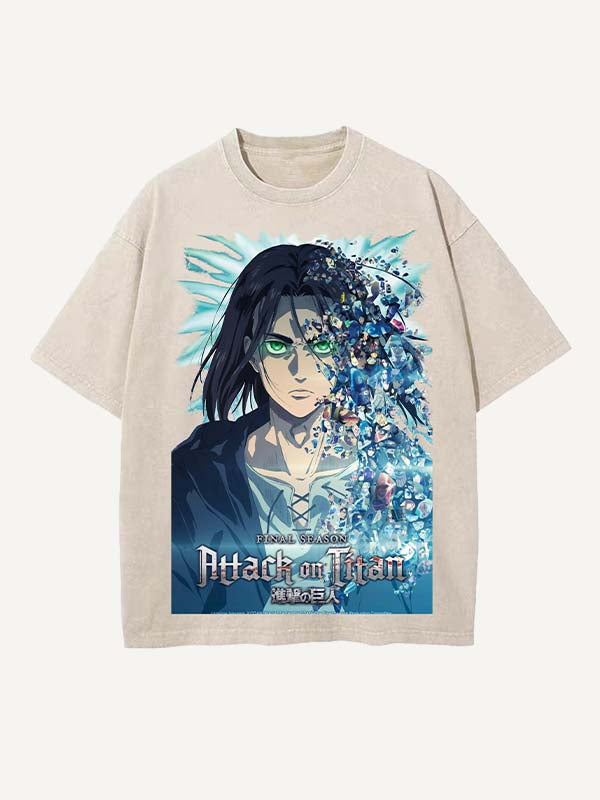 Attack on Titan Print Round Neck T-shirt