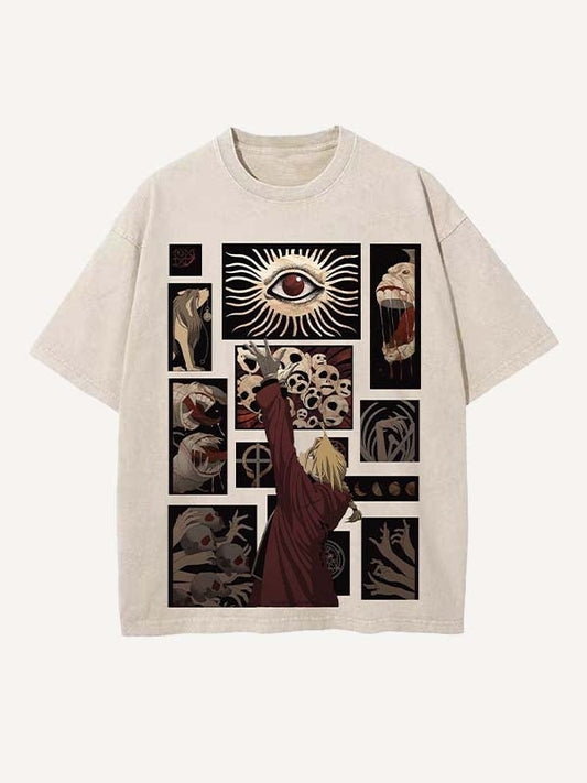 Fullmetal Alchemist Print Round Neck T-shirt