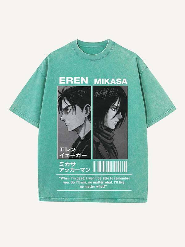 Attack on Titan Print Round Neck T-shirt