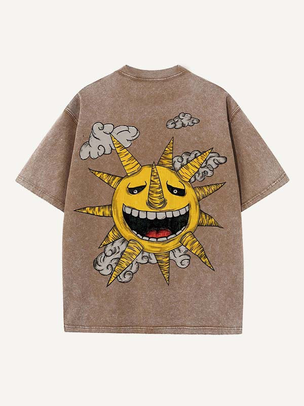 Soul Eater Print Round Neck T-shirt