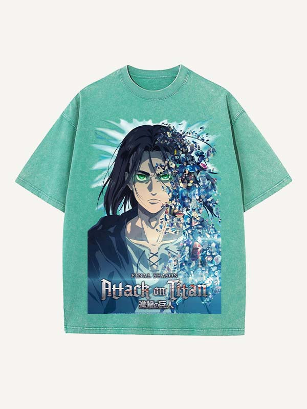 Attack on Titan Print Round Neck T-shirt