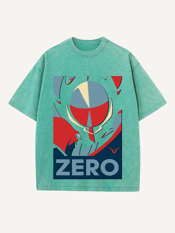 Code Geass Print Round Neck T-shirt