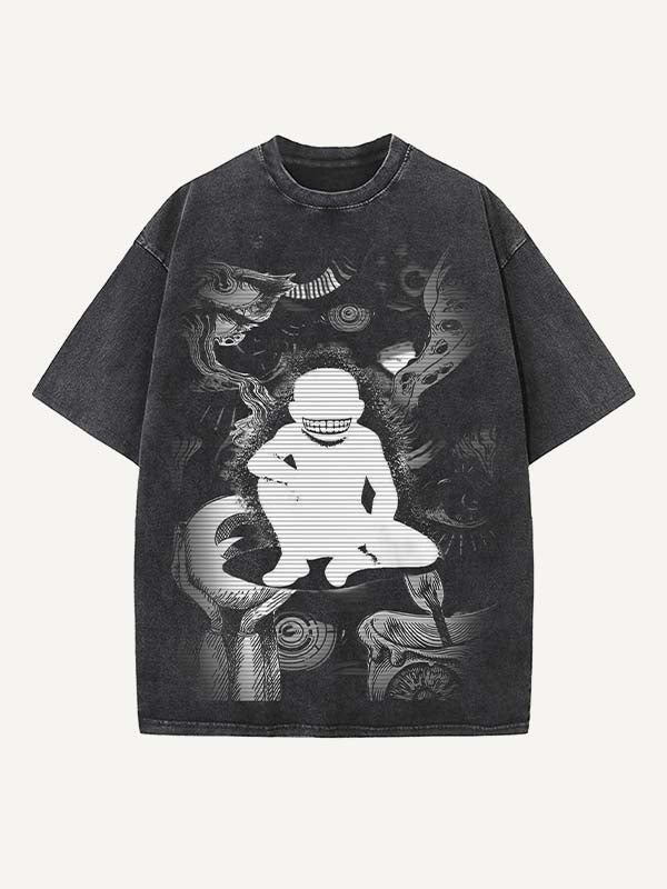 Fullmetal Alchemist Print Round Neck T-shirt