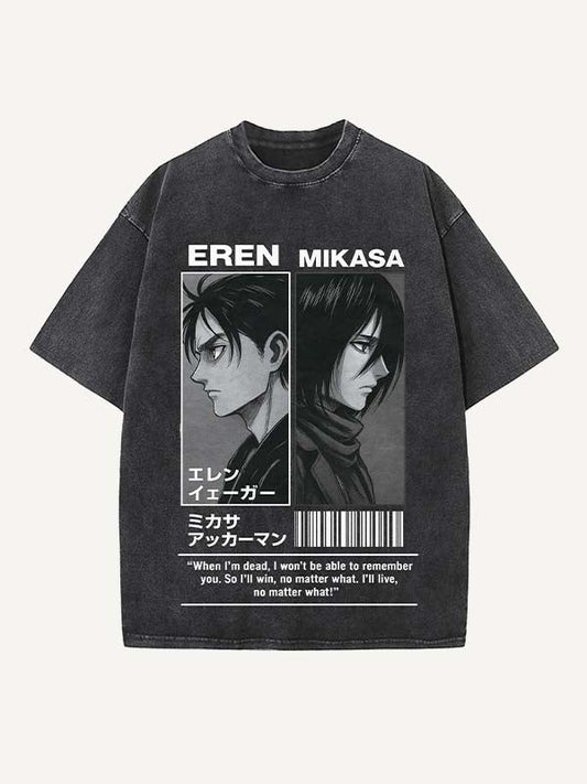 Attack on Titan Print Round Neck T-shirt