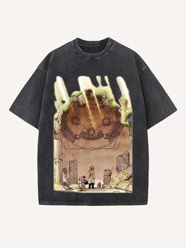 Fullmetal Alchemist Print Round Neck T-shirt