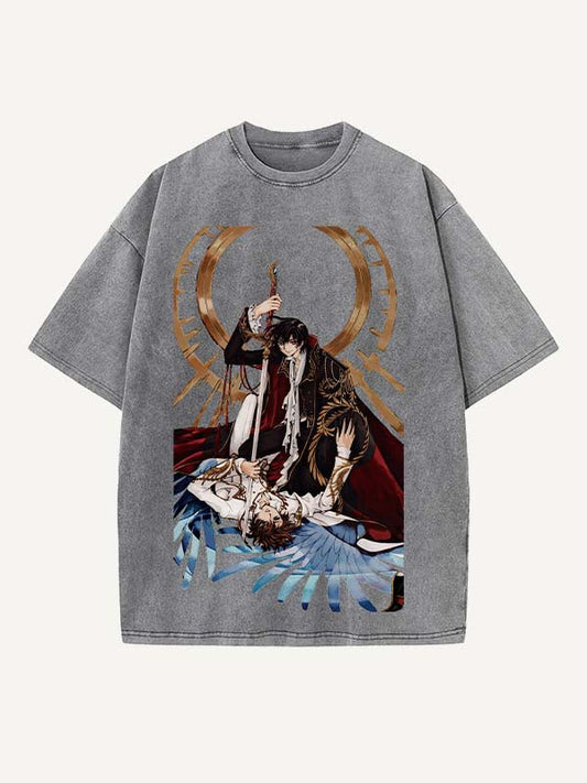 Code Geass Print Round Neck T-shirt