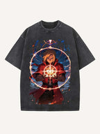 Fullmetal Alchemist Print Round Neck T-shirt