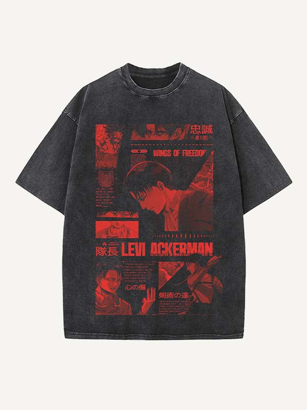 Attack on Titan Print Round Neck T-shirt