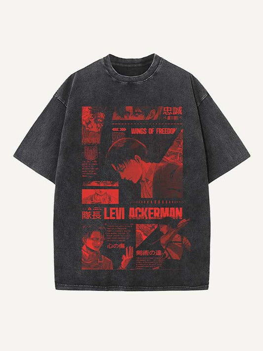 Attack on Titan Print Round Neck T-shirt