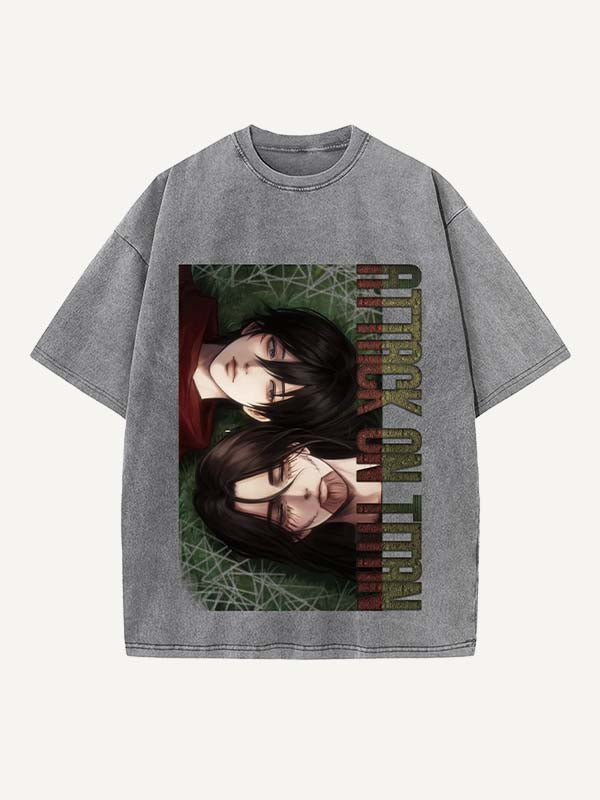 Attack on Titan Print Round Neck T-shirt
