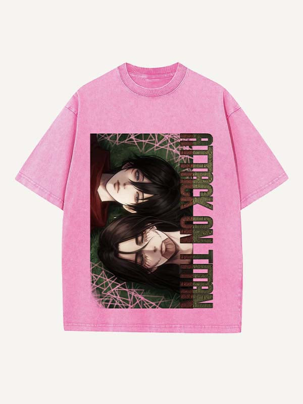 Attack on Titan Print Round Neck T-shirt