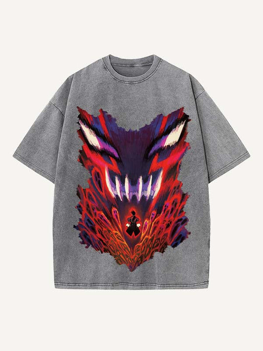 Fullmetal Alchemist Print Round Neck T-shirt