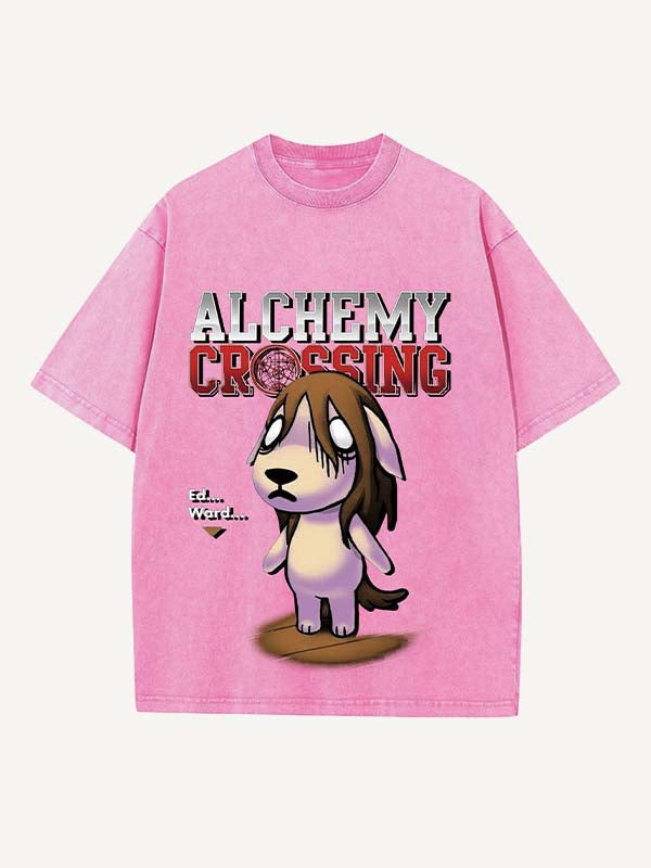 Fullmetal Alchemist Print Round Neck T-shirt