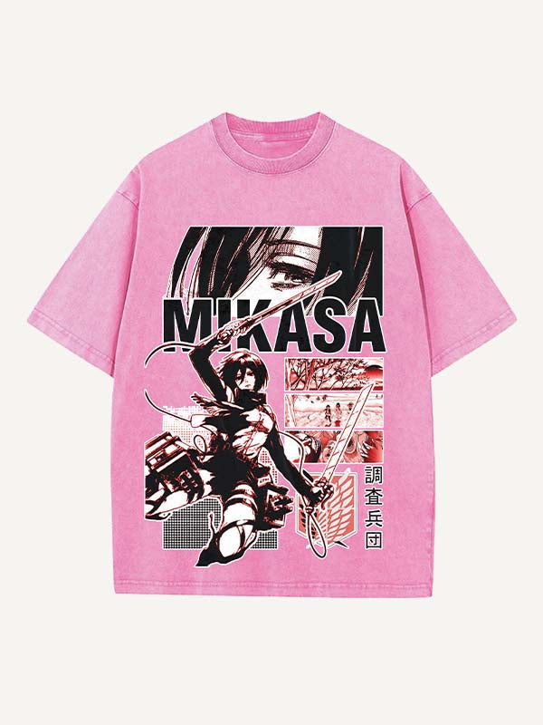 Attack on Titan Print Round Neck T-shirt
