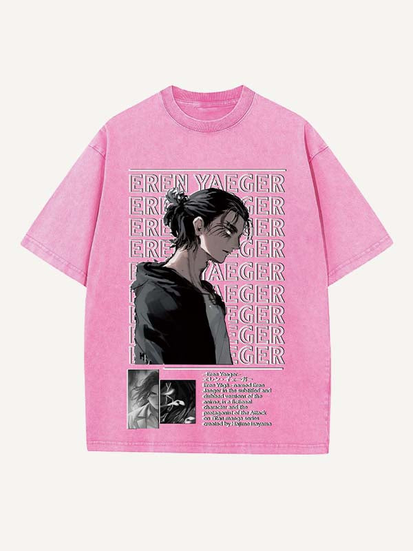 Attack on Titan Print Round Neck T-shirt