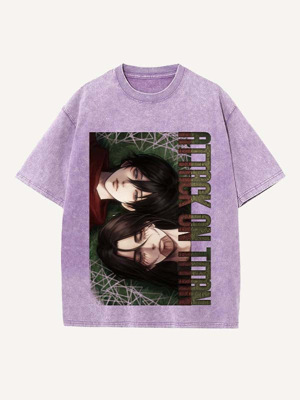 Attack on Titan Print Round Neck T-shirt