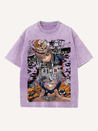 Soul Eater Print Round Neck T-shirt