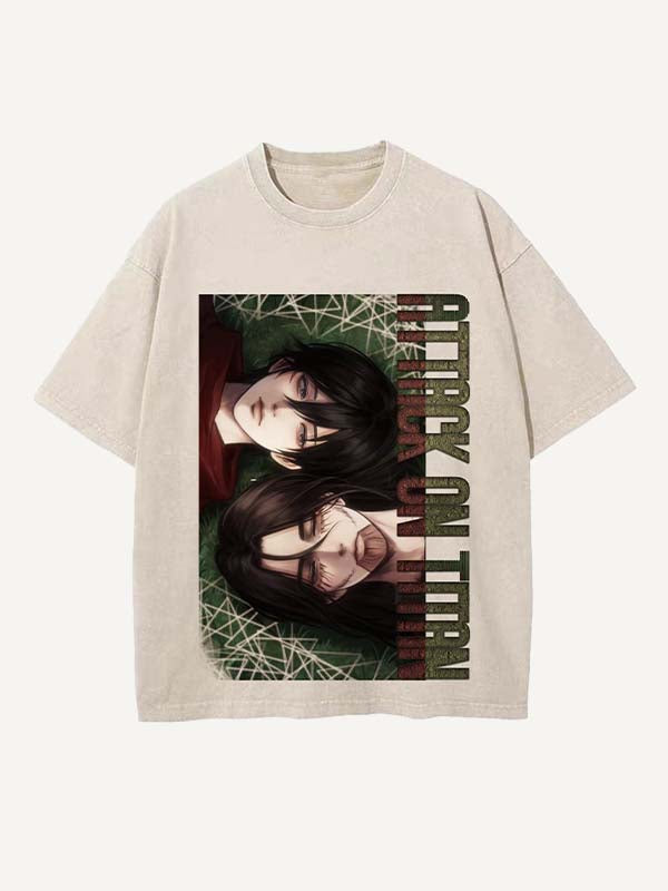 Attack on Titan Print Round Neck T-shirt