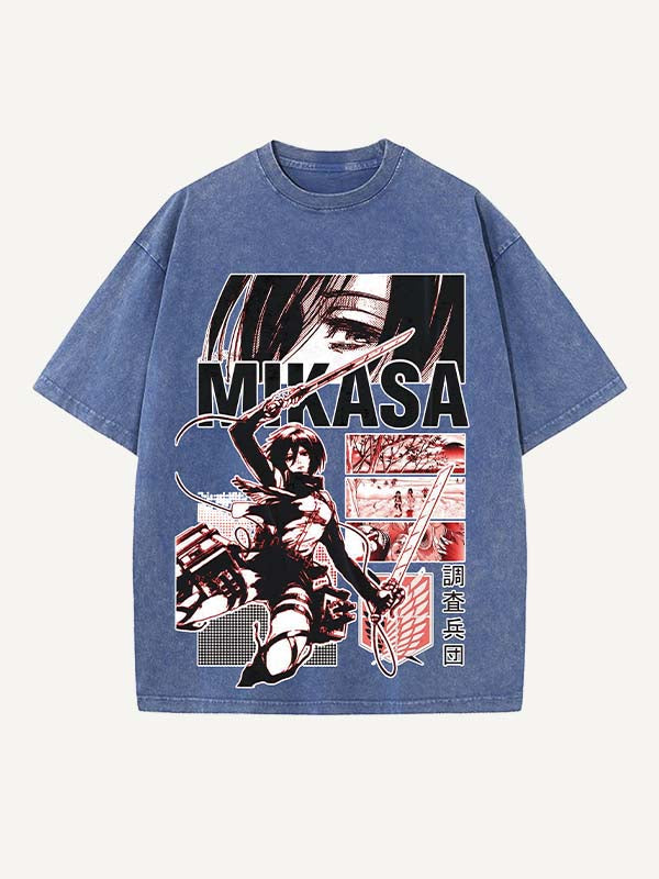 Attack on Titan Print Round Neck T-shirt