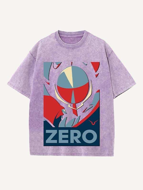 Code Geass Print Round Neck T-shirt