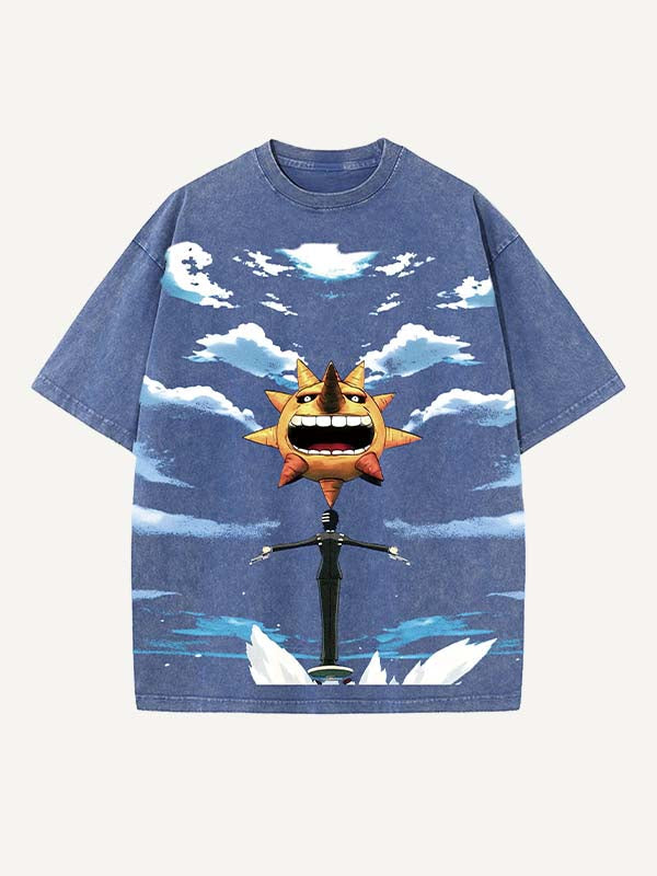 Soul Eater Print Round Neck T-shirt