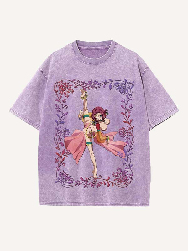 Code Geass Print Round Neck T-shirt