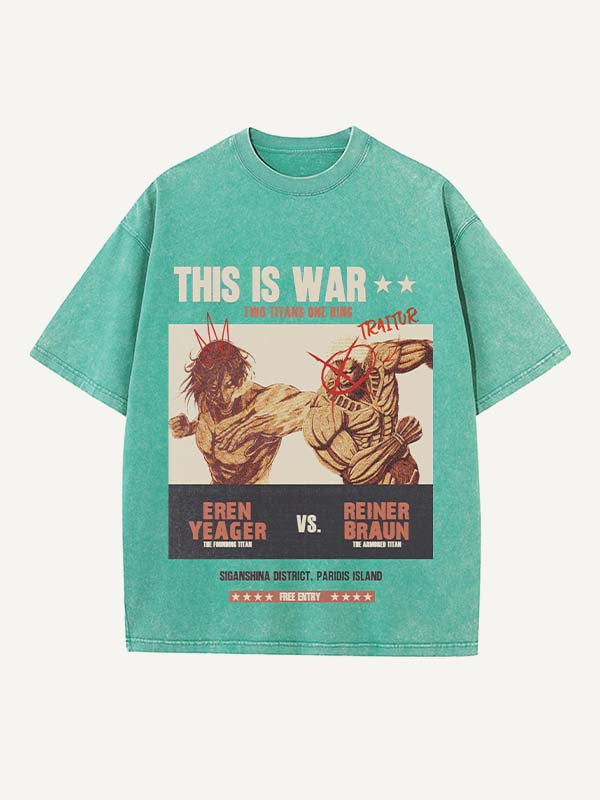 Attack on Titan Print Round Neck T-shirt