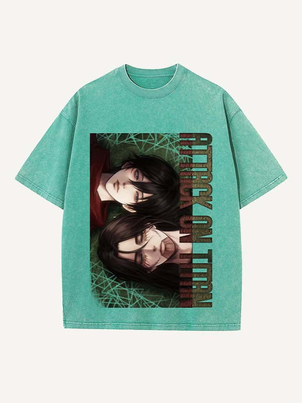 Attack on Titan Print Round Neck T-shirt