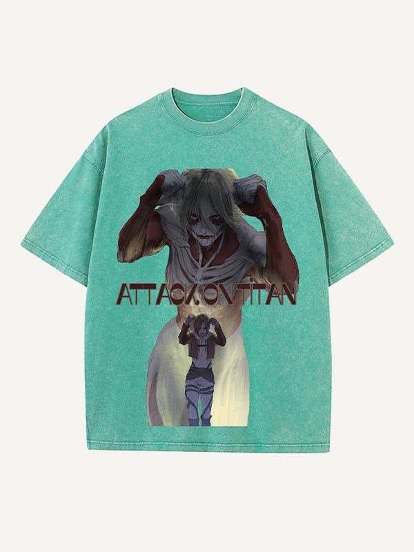 Attack on Titan Print Round Neck T-shirt
