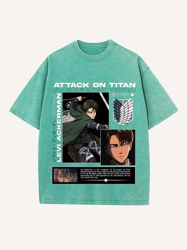 Attack on Titan Print Round Neck T-shirt