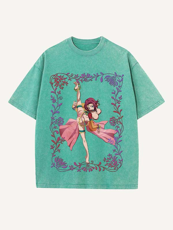 Code Geass Print Round Neck T-shirt