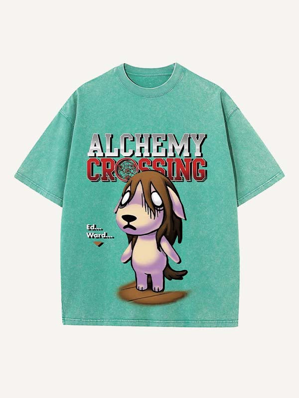 Fullmetal Alchemist Print Round Neck T-shirt